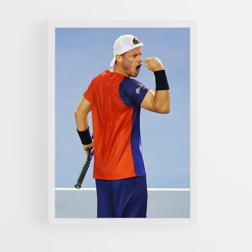 Poster Lleyton en Émotion – affiche Tennis (vue 3)